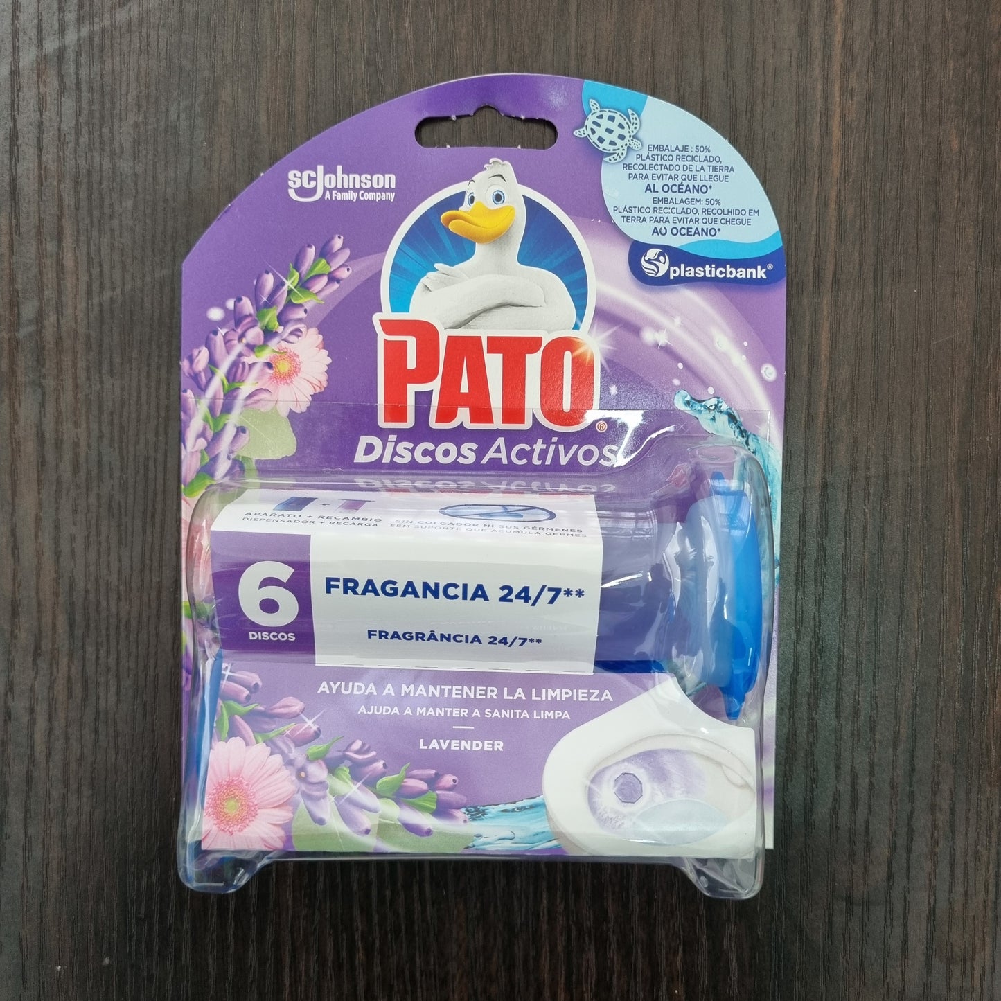 Pato Bloco Sanitario Wc Disco Activo Difusor Lavanda