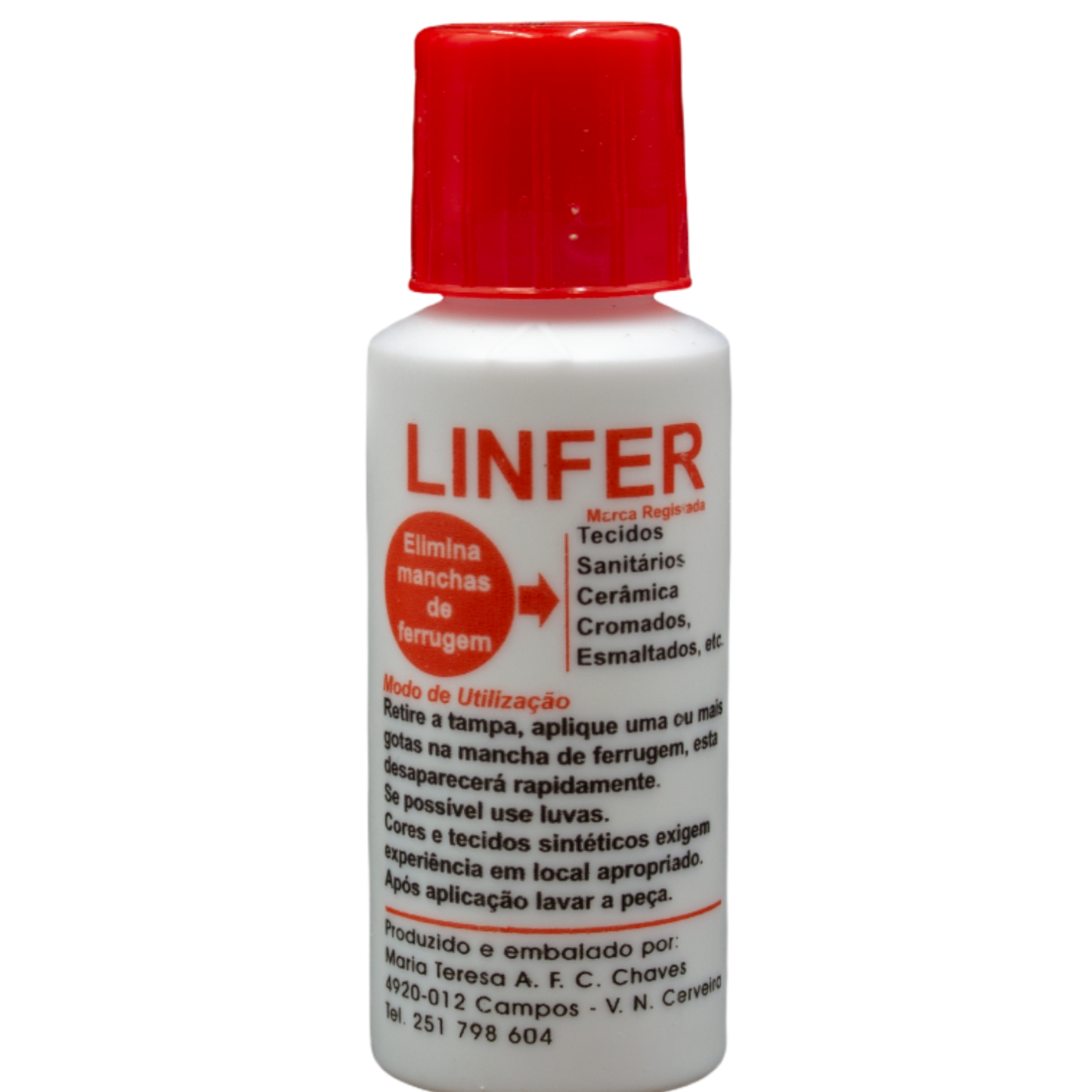 Linfer Removedor Ferrugem Tecidos