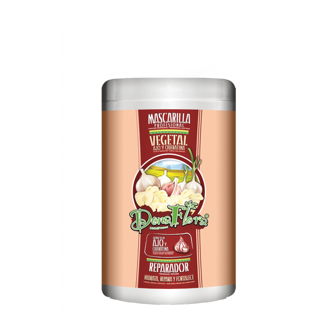 Donaflora Máscara Profissional Alho e Queratina 1000ml