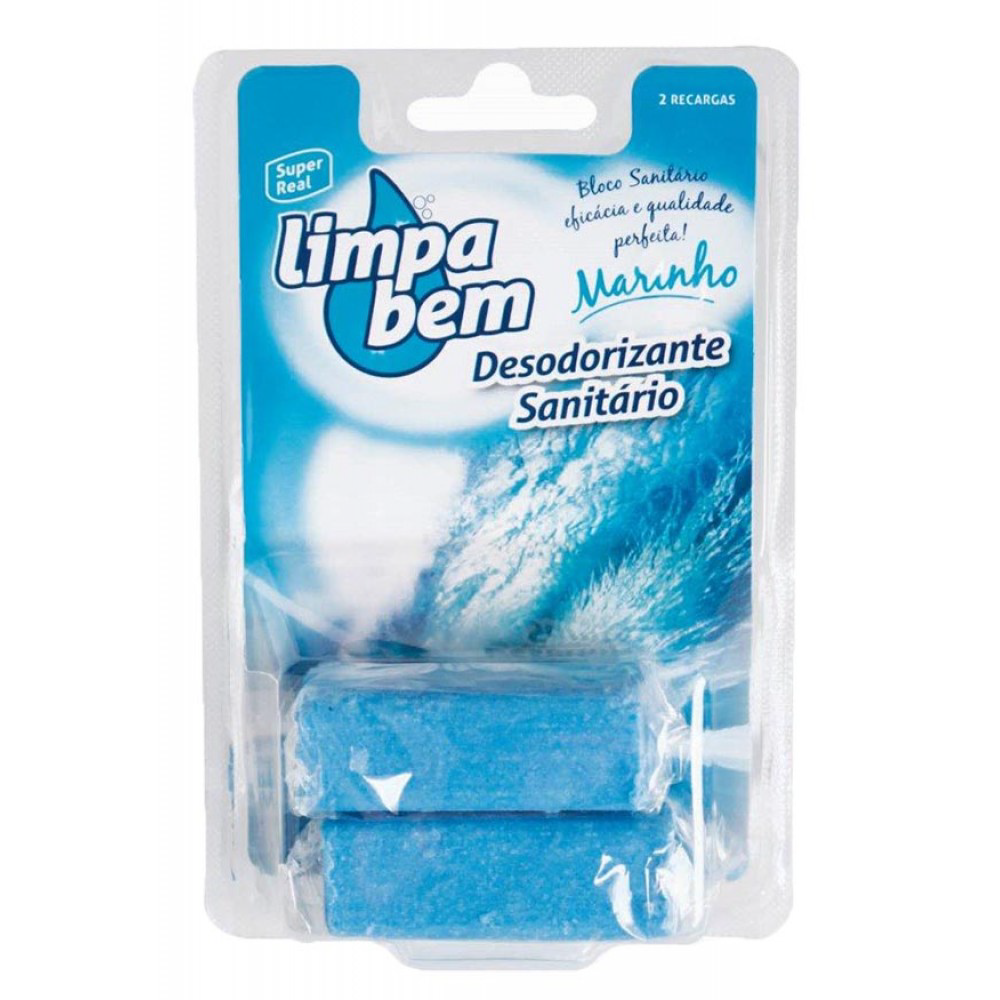 Limpa Bem Bloco Wc Marinho Recargas