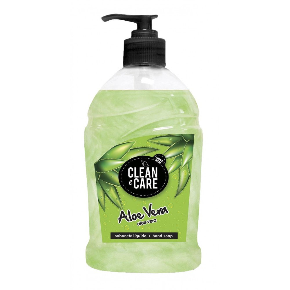 Clean & Care Sabonete Líquido C/ Doseador Aloé Vera 500ml