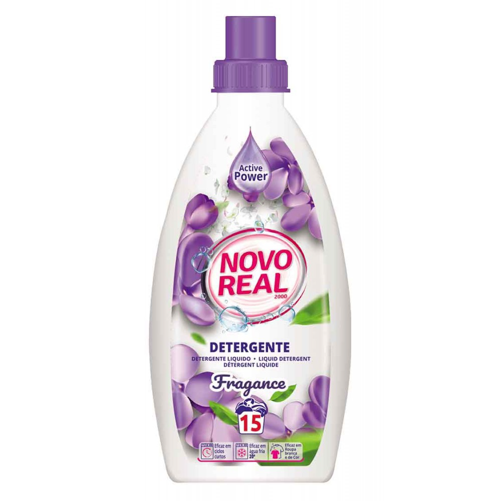 Novo Real Detergente Liquido Roupa Fragance 750ml