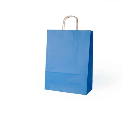 Saco Papel Kraft Azul Claro