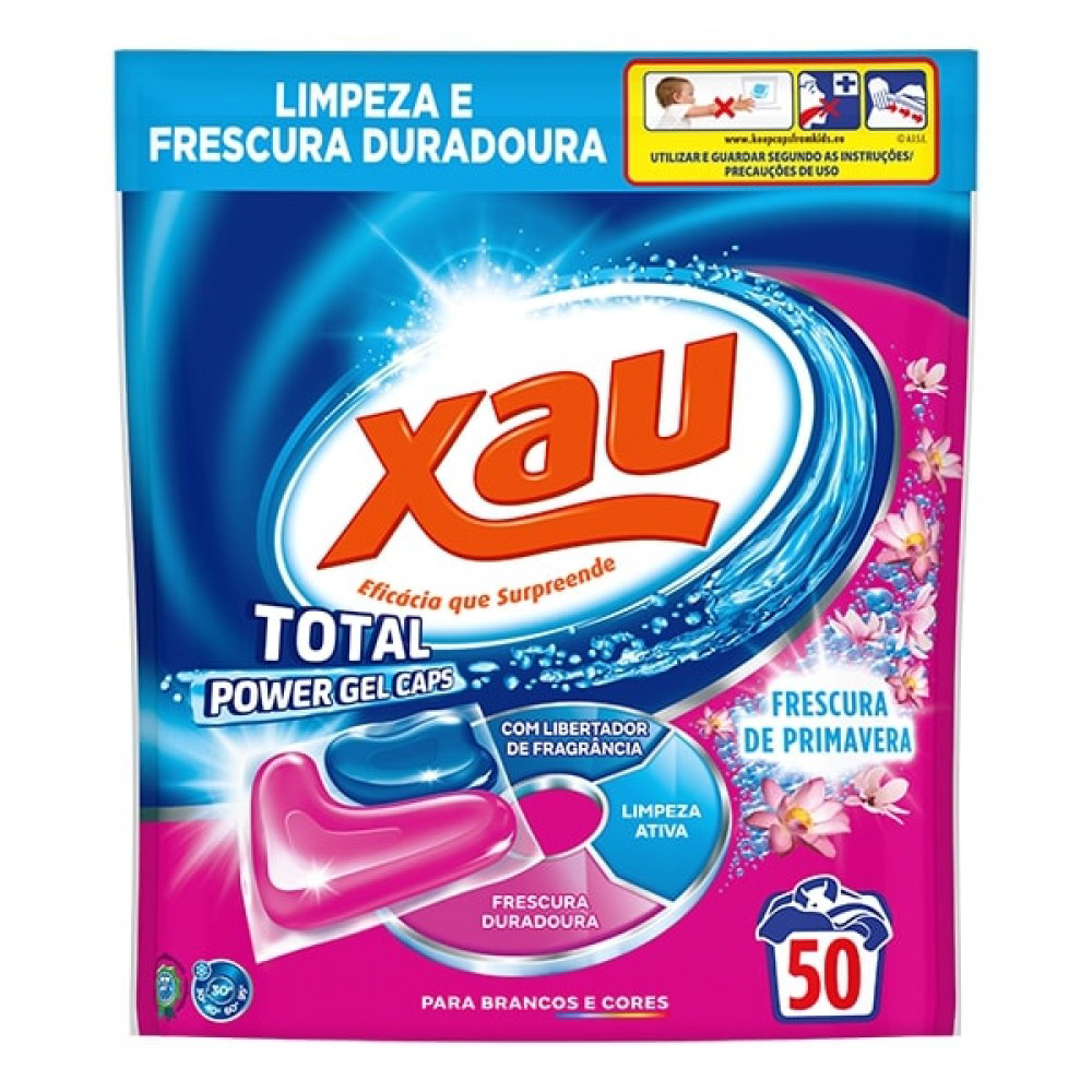 Xau Capsulas Power Gel Frescura De Primavera (50 Doses)