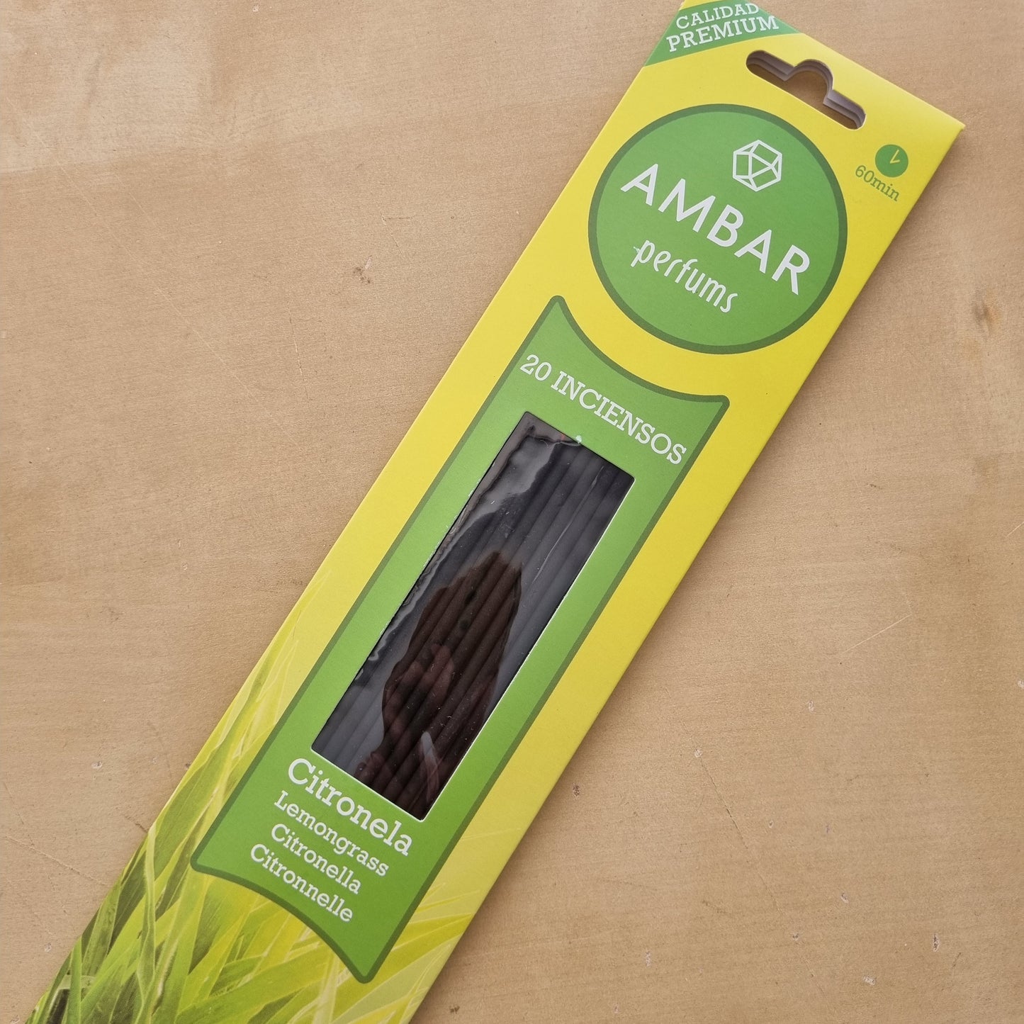 Ambar Incenso Citronela (20 unidades)