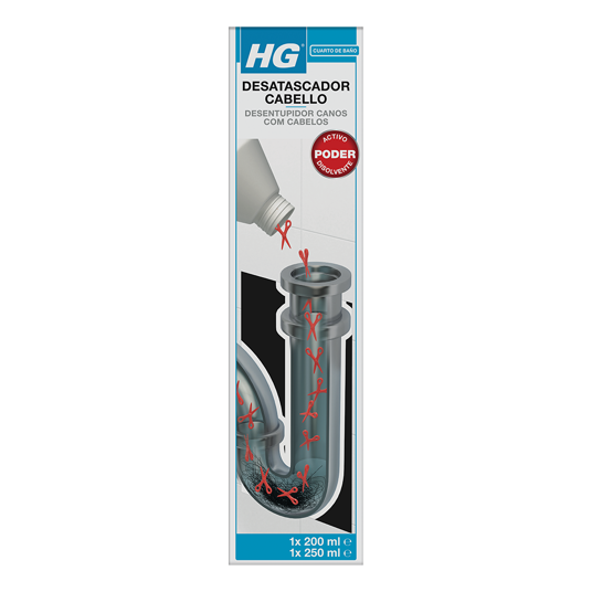 HG Desentupidor Canos com Cabelos