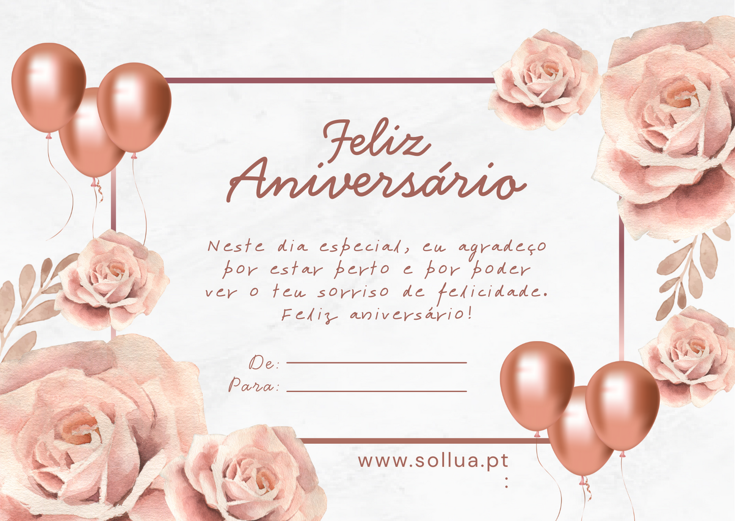 Cartão Feliz Aniversário