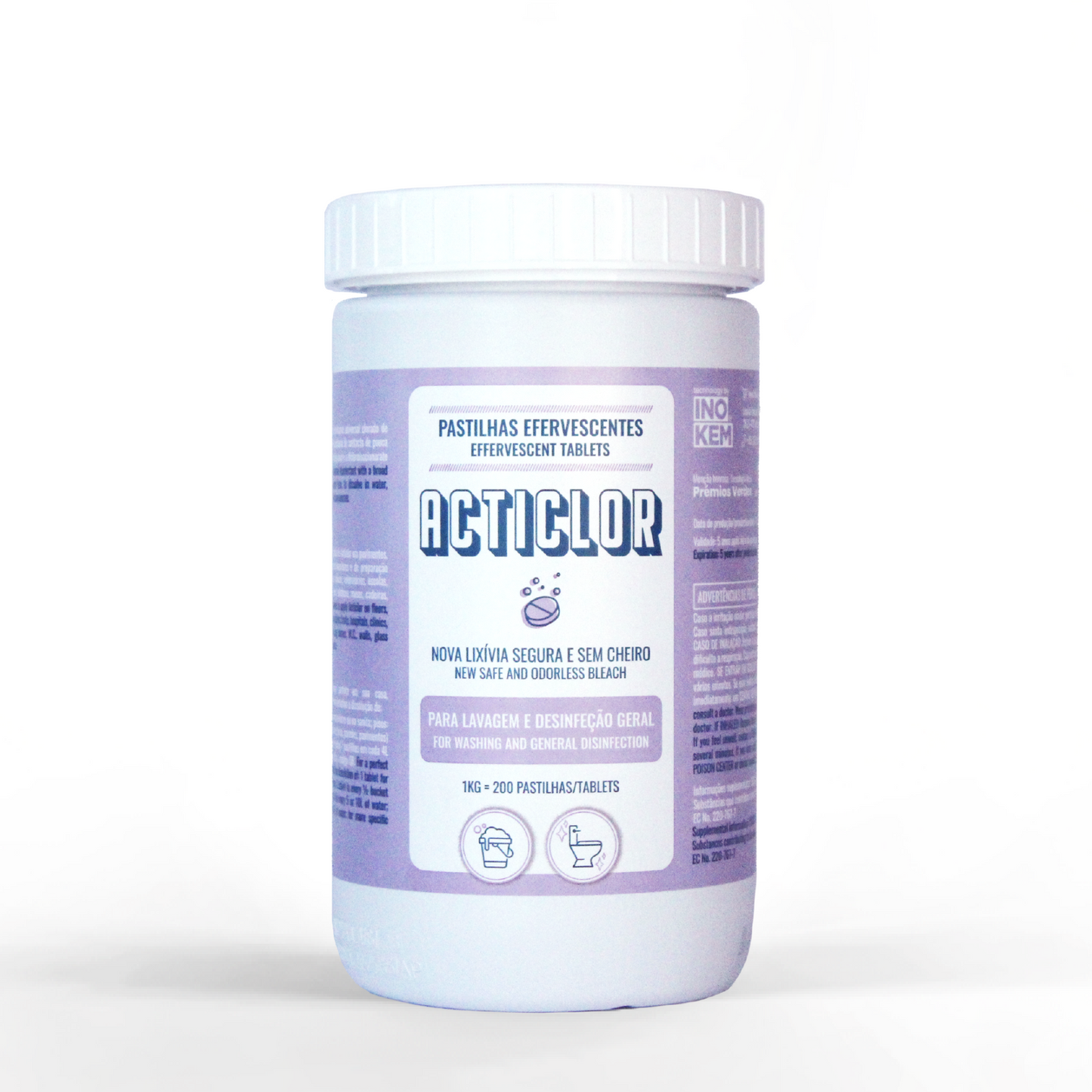 Pastilhas Acticlor - Nova geração de lixívia - 200 unidades