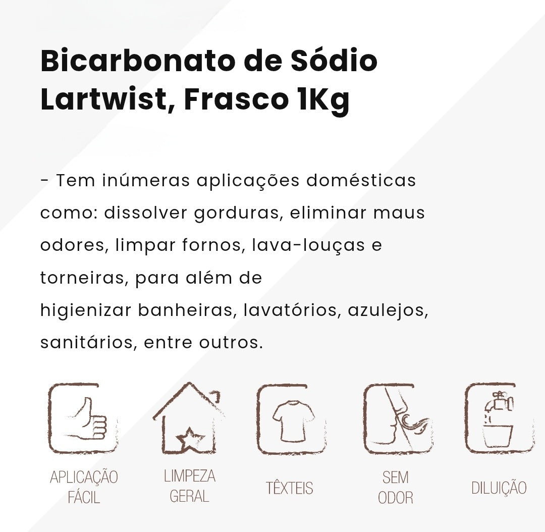 Lartwist Bicarbonato de Sódio 1kg