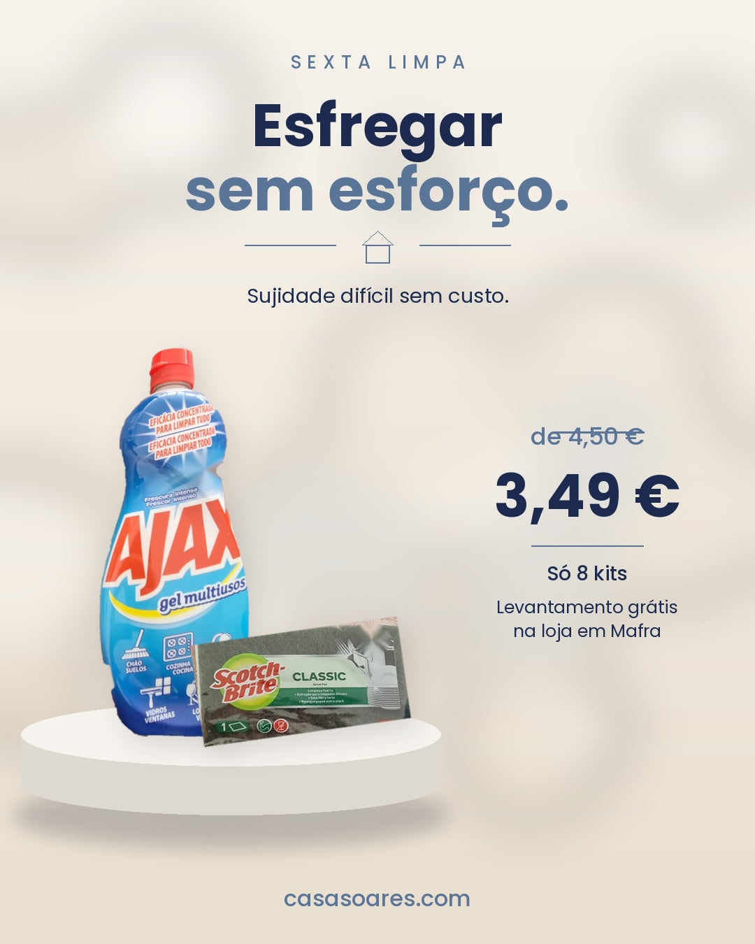 Kit Esfregar sem Esforço Sexta Limpa