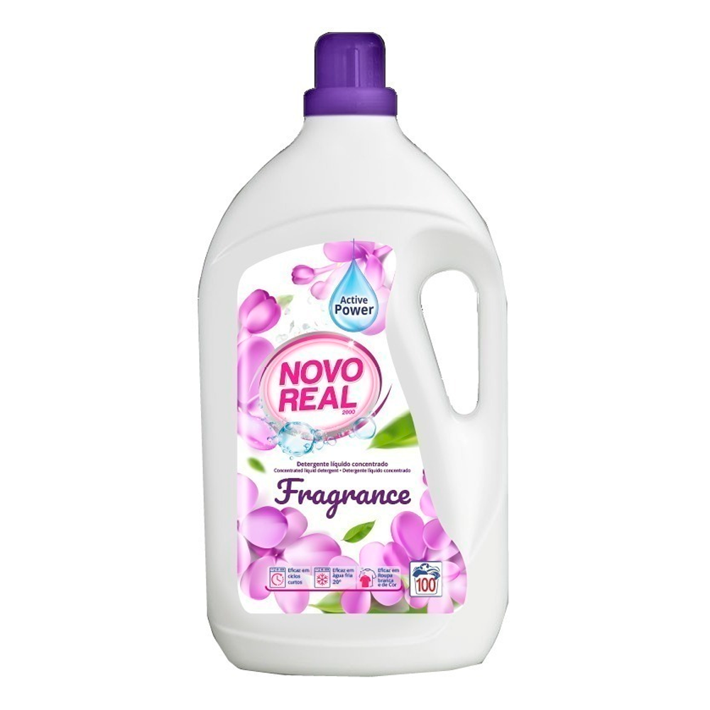 Novo Real Detergente Liquido Roupa Fragance 100 Doses