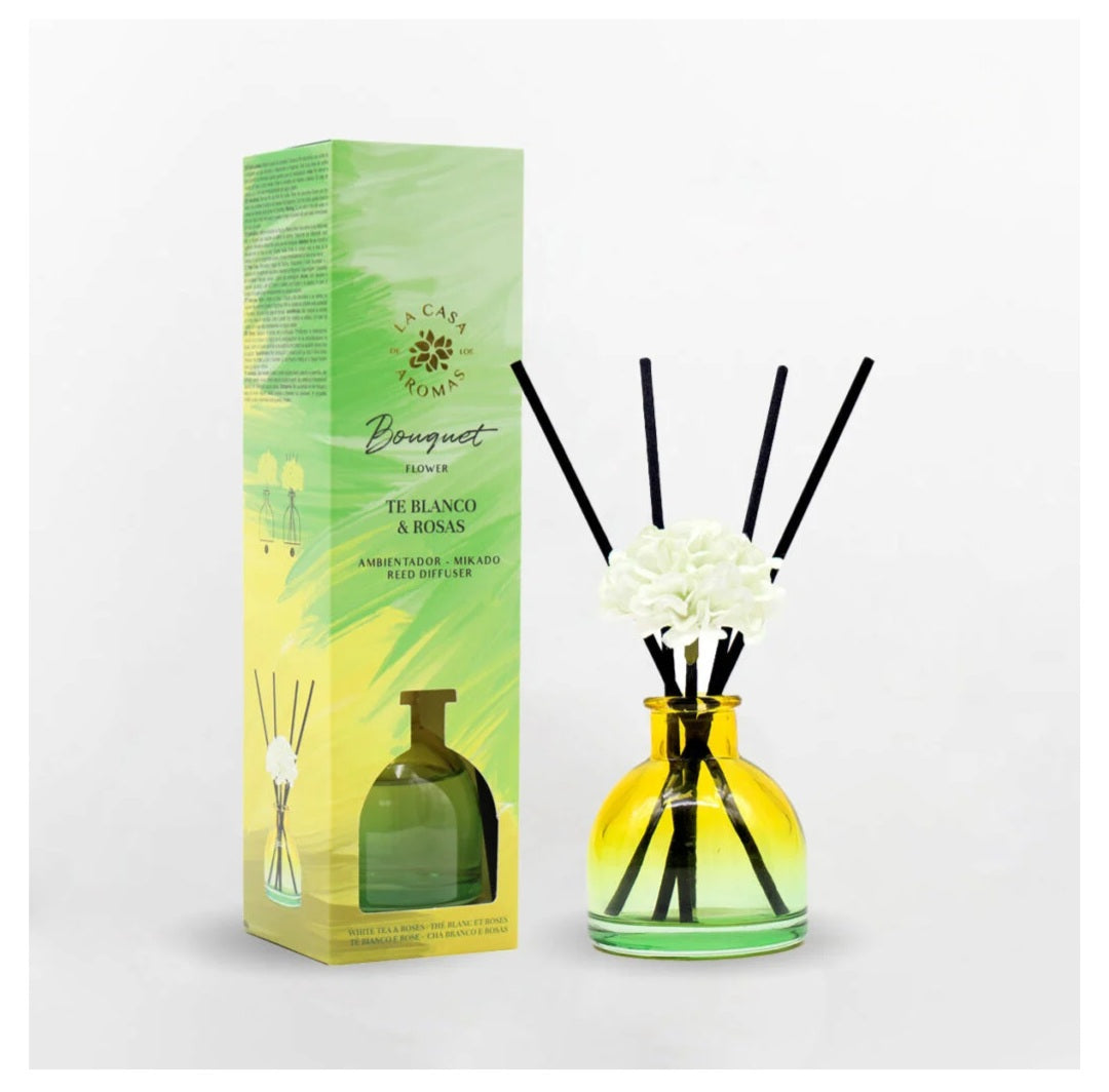 La Casa de Los Aromas Mikado Bouquet Flower Chá Branco & Rosas 40ml