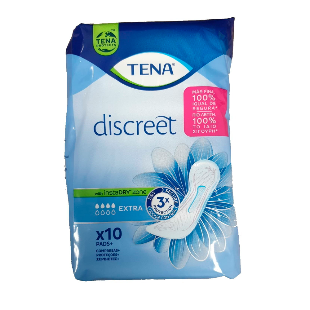 Tena Penso Higienico Incontinencia Discreet Sem Alas Extra (10 Uni)