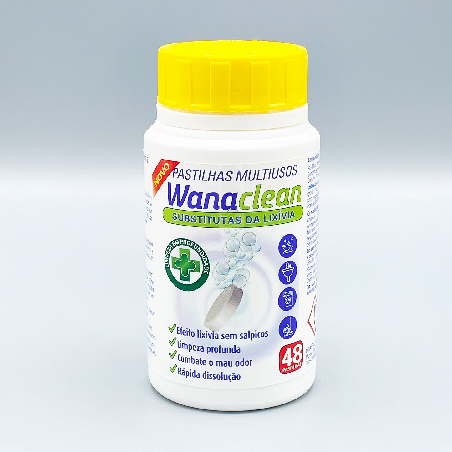 Wanaclean Pastilhas Multiusos - substituto lixivia (48 pastilhas)