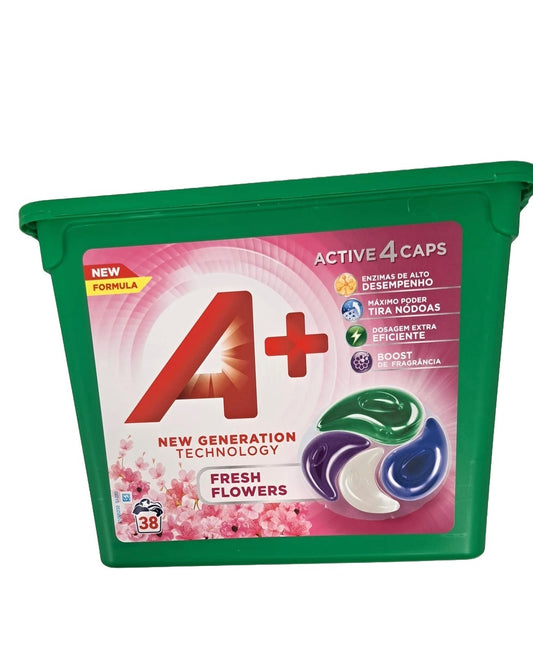 A+ Detergente Máq. Roupa Fresh Flower 4em1 (38 cápsulas)