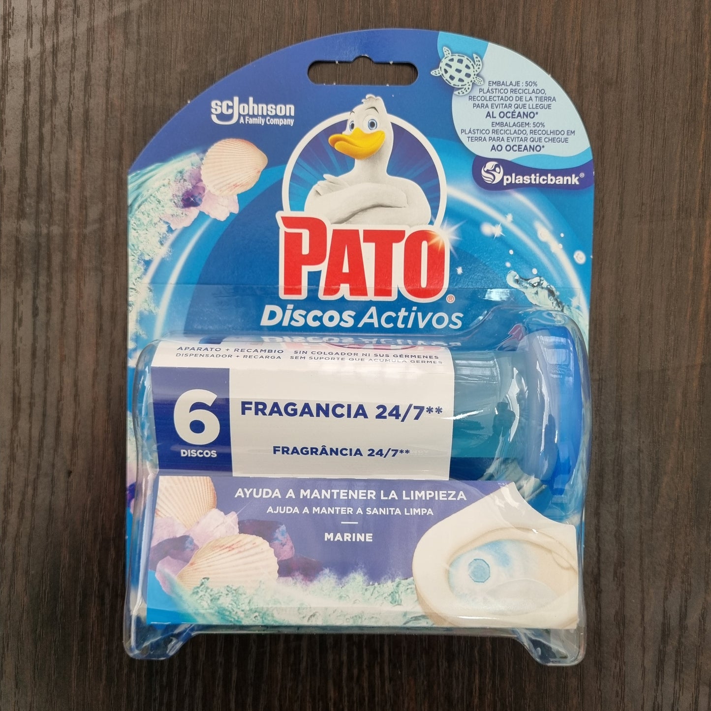 Pato Bloco Sanitario Wc Disco Activo Difusor Marinho
