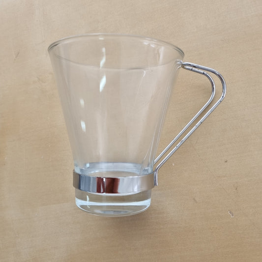 Chavena Vidro com Asa Metal 200ml