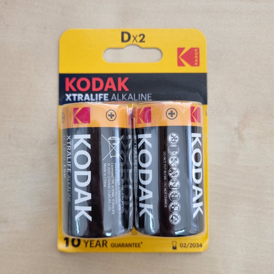 Kodak pilhas D alcalinas 2un