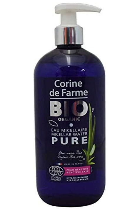 Corine de Farme Água Micelar Pure Pele Sensível Reactiva Bio Organic Desmaquilhante 500ml
