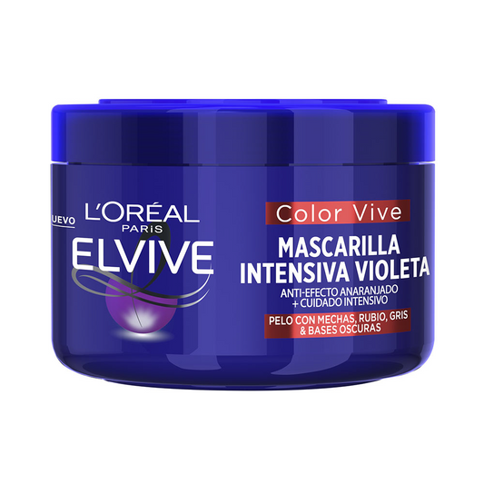 Elvive Masc.Cap.Color Vive Violeta Matizador Louros/Grisalhos