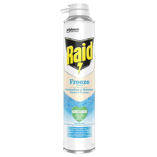 Raid Inseticida Freeze Rastejantes (seguro para crianças e animais estimação)
