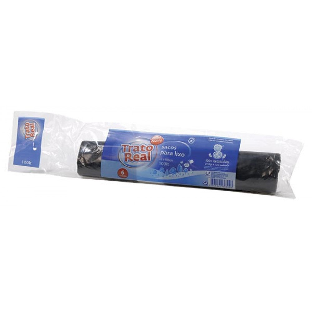 Trato Real Sacos de Lixo 85x105cm 100Lt (6 Unidades)