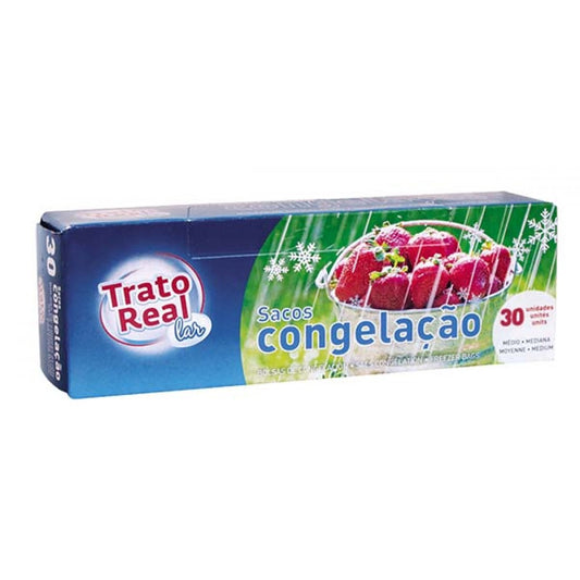 Trato Real Saco de Congelação 25x40cm (30unidades)