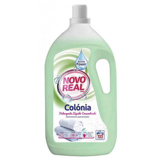 Novo Real Detergente Liquido Roupa Colonia 100 doses