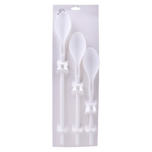 Conj 3 Colheres Plastico