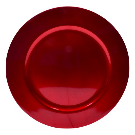 Prato Marcador Vermelho Plástico