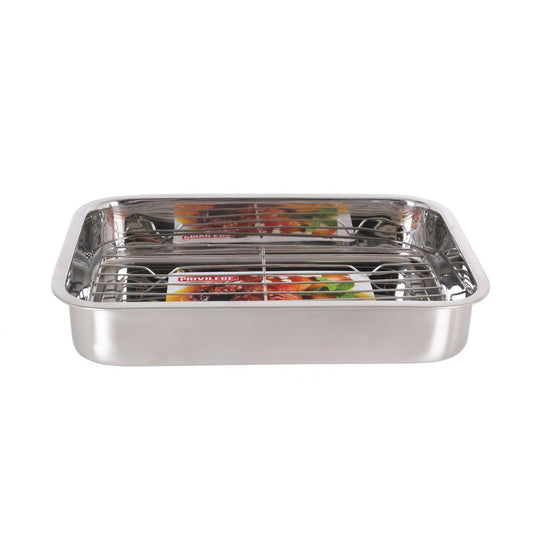 Anilar Tabuleiro Inox C/Grelha 35x25cm