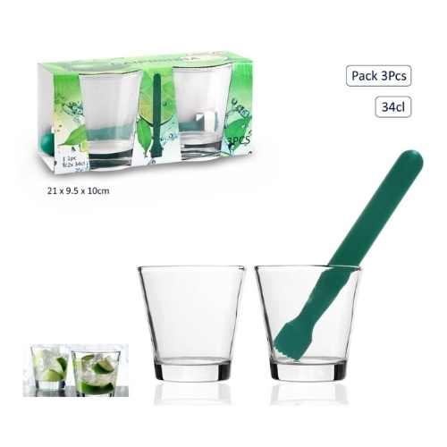 Anilar Conj Caipirinha 3 Pcs