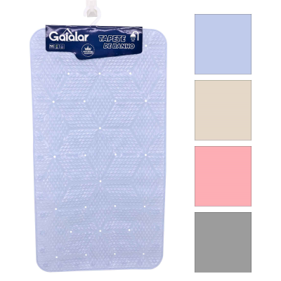 Tapete Banheira 70x37cm (cores sortidas)