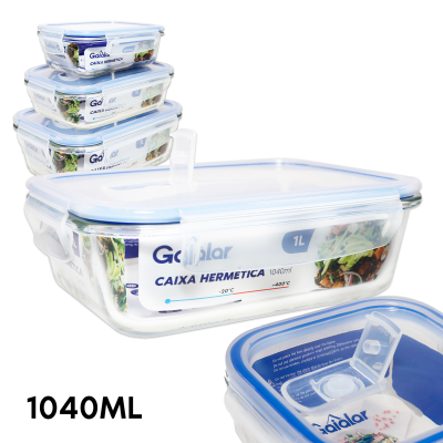 Gaialar Caixa Hermética c/Resp. Rectangular 1040ml REF 09497