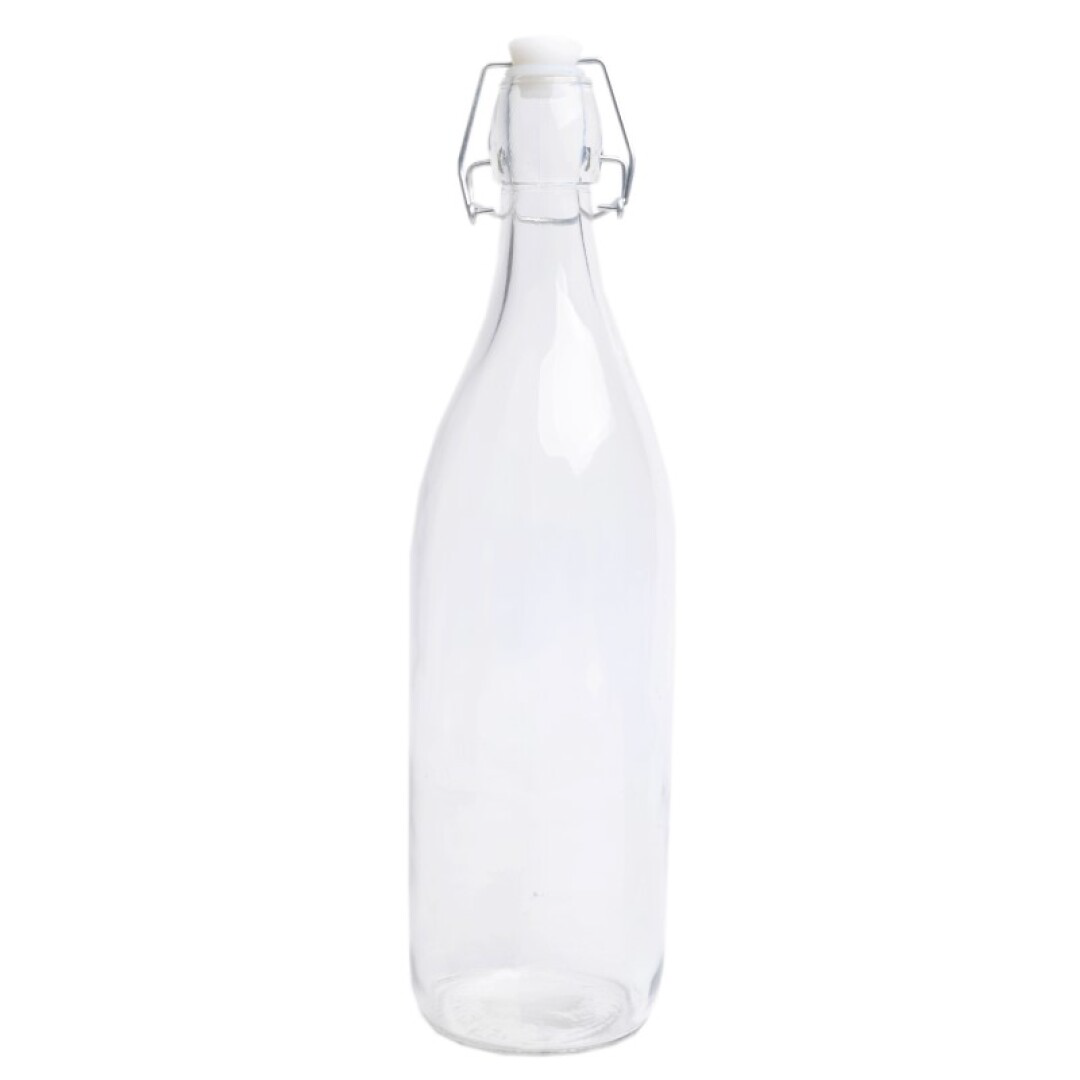 Garrafa Vidro com Rolha Hermética 1L