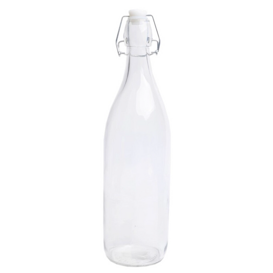 Garrafa Vidro com Rolha Hermética 1L