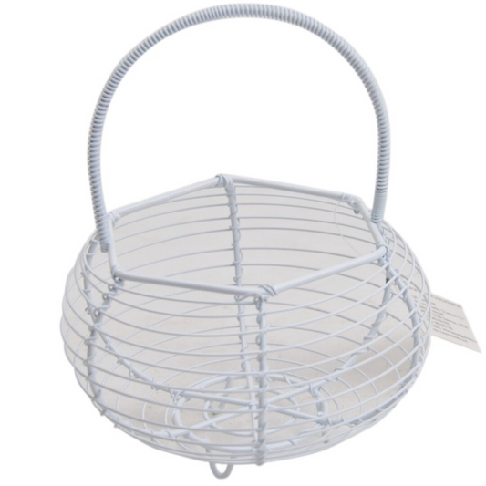 Cesto Metalico Branco