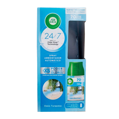 Air Wick Ambientador Spray Automático Turquesa