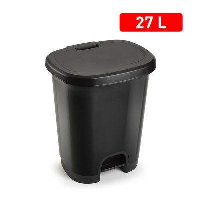 Balde Lixo C/Pedal 27L Preto
