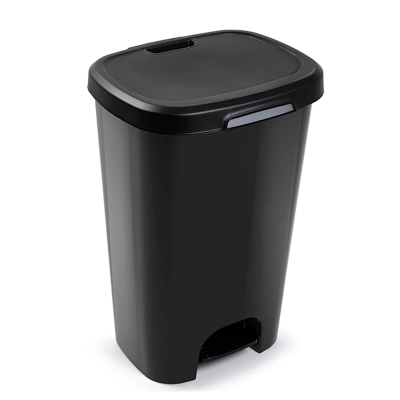 Balde Lixo C/Pedal 50L Preto