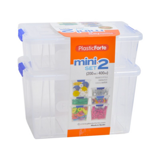 Plasticforte Cx Plastica Rect Mini 200+400ml