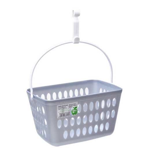 Cesto Plastico Cinza P/Molas