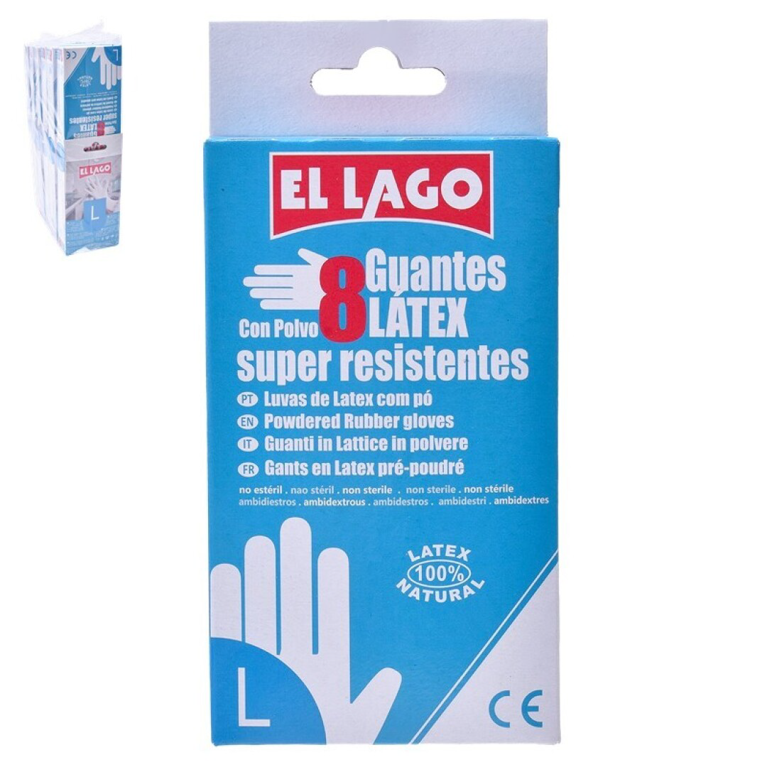 Luvas Latex El Lago (L)