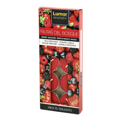 Conjunto 10 tealights Frutos Vermelhos