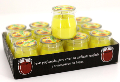 Vela copo vidro Citronela