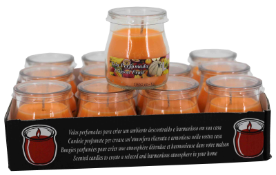 Vela copo vidro Frutos Tropicais