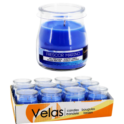 Vela copo vidro Frescor Marinho