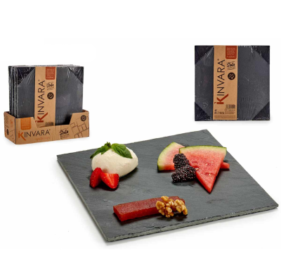 Kinvara Tabua Ardosia P/Aperitivos 25x25cm