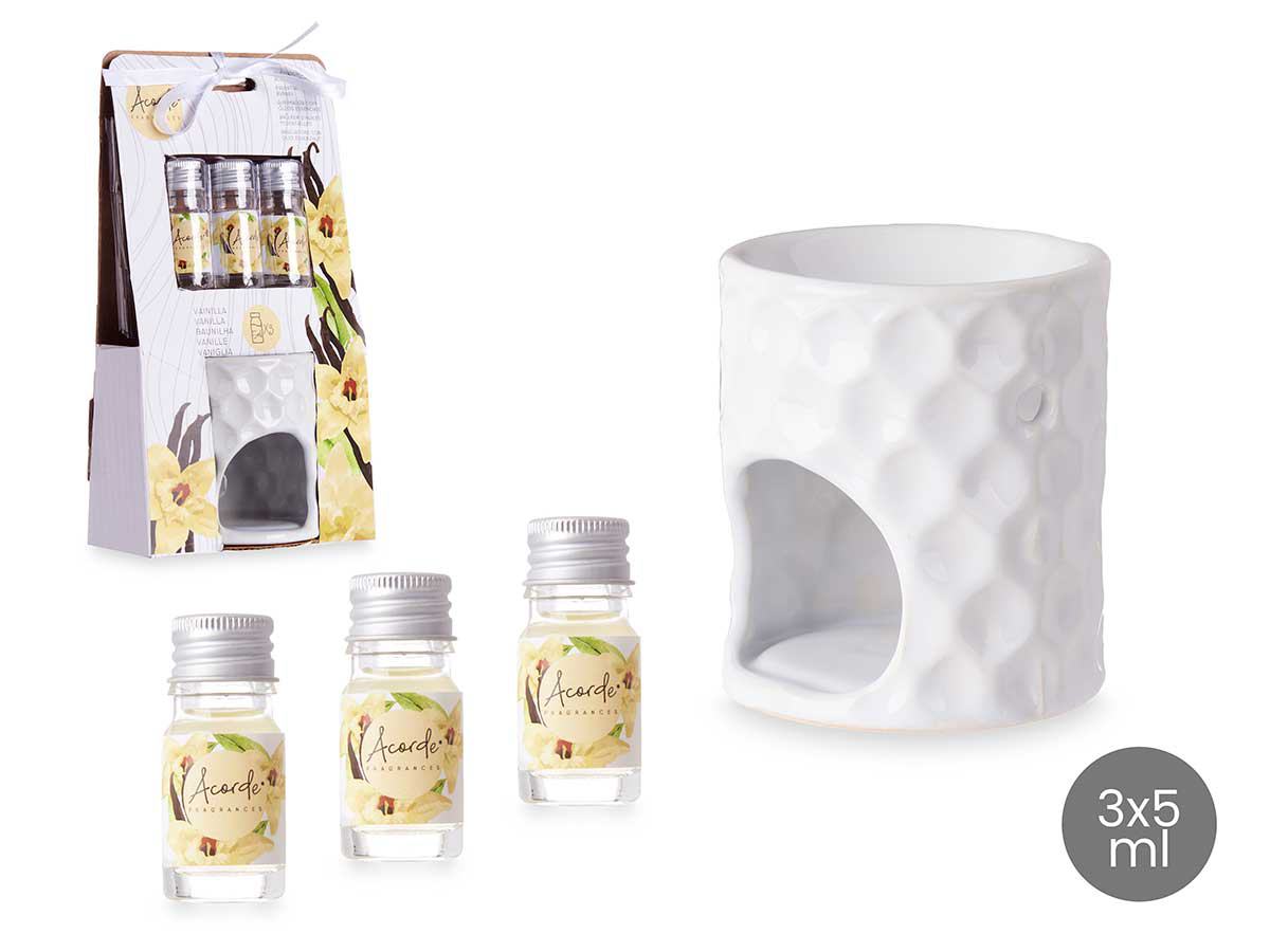 Pack Natal Perfumado: queimador óleo essencial baunilha