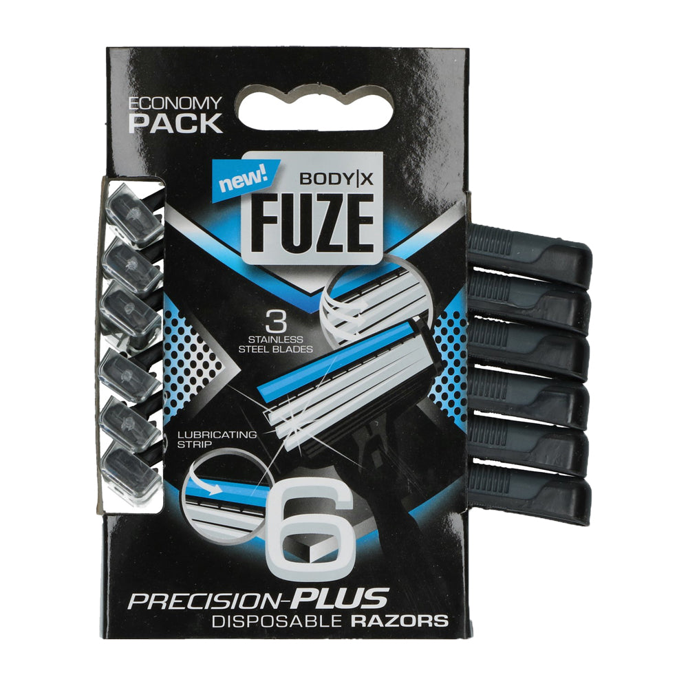 Body-X Fuse Lâminas Triplas Homem Pack 6 unidades